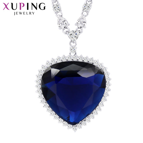 Xuping Heart Shape Pendant Necklace With Synthetic Cubic Zirconia Jewelry for Women Christmas Day Gifts M11-43164