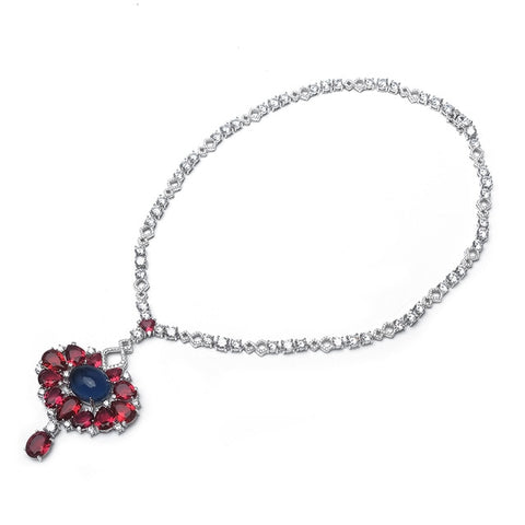 Local focal Floral design pendant fashion necklace