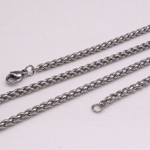 zkd Width 5 mm / 0.12 inch 60 cm chain stainless steel necklace for man women  good quality